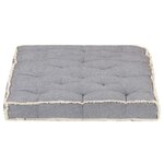 vidaXL Coussin de canapé palette Anthracite 120x80x10 cm
