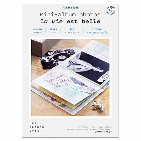 FRENCH KITS-French'Kits - Mini-Albums photos - La vie est belle-Kit créatif fabriqué avec amour en France