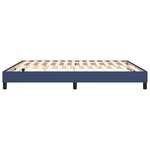 vidaXL Cadre de lit Bleu 180 x 200 cm Tissu