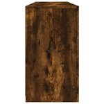 vidaXL Buffet avec lumières LED chêne fumé 163x37x67 cm