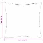 vidaXL Coussins Éparpillés Feuille 4 Pièces Motif feuille 60 x 60 cm