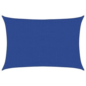 vidaXL Voile d'ombrage 160g/m² rectangulaire bleu 3 5x4 5 m PEHD