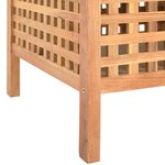 vidaXL Banc de rangement 49x48x49 cm Bois de noyer massif