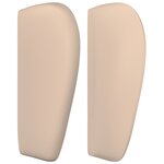 vidaXL Tête de lit avec oreilles Cappuccino 147x23x78/88 cm Similicuir