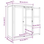 vidaXL Armoire avec stockage avec porte Marron Bois d'ingénierie