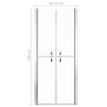 vidaXL Porte de douche ESG transparent 71x190 cm