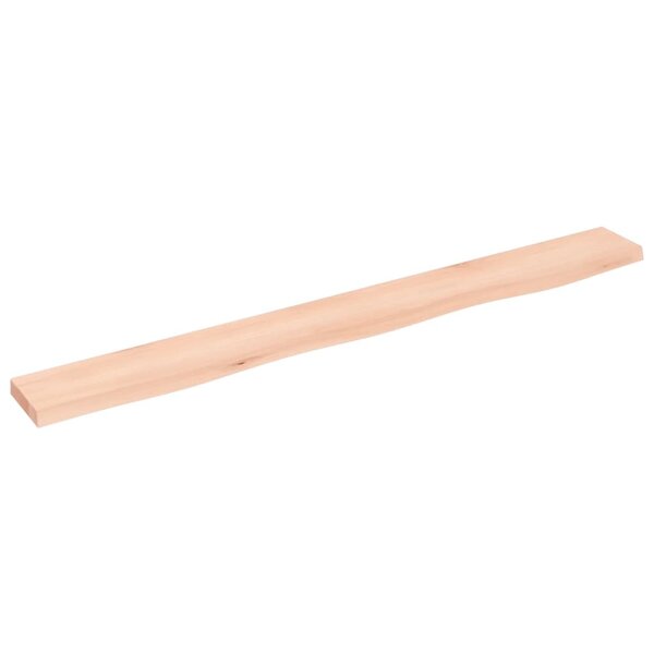 vidaXL Étagère murale 100x10x2 cm bois de chêne massif non traité