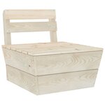 vidaXL Salon de jardin palette 11 Pièces Bois d'épicéa imprégné