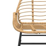 vidaXL Chaises de jardin lot de 2 marron résine tressée