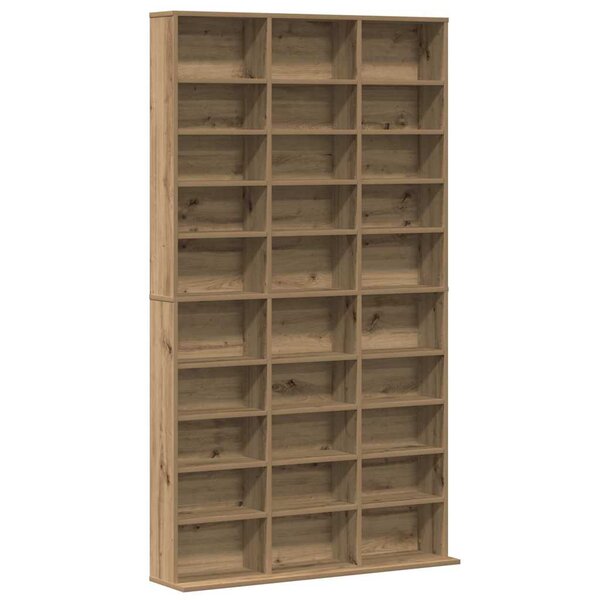 vidaXL Meuble CD Chêne artisanal 101 x 23 x 177 5 cm Bois d'ingénierie