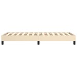 vidaXL Cadre de lit à ressorts crème 80x200 cm tissu