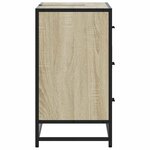 vidaXL Armoire lavabo de salle de bain chêne sonoma bois d'ingénierie