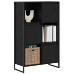 vidaXL Bibliothèque Chêne noir 68 x 30 x 108.5 cm Bois d'ingénierie
