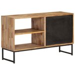 vidaXL Meuble TV Bois de teck recyclé 90 x 30 x 55 cm