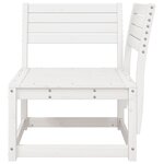 vidaXL Canapé d'angle de jardin blanc 73x73x78cm bois pin massif