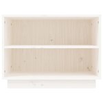 vidaXL Armoire à chaussures Blanc 60x34x45 cm Bois de pin massif