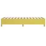 vidaXL Cadre de lit sans matelas vert 100x200 cm tissu