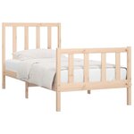 vidaXL Cadre de lit sans matelas 100x200 cm bois massif