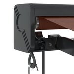 vidaXL Auvent rétractable automatique marron 400x300 cm