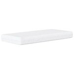 vidaXL Cadre de lit d'angle avec matelas 2 Pièces Bleu Velours