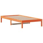 vidaXL Lit de jour sans matelas cire marron 90x190 cm bois pin massif