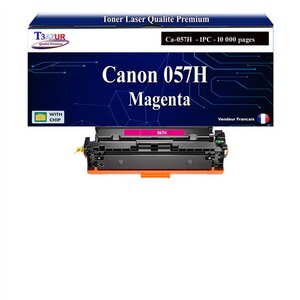 T3AZUR - Toner compatible avec Canon i-SENSYS LBP-631Cw  LBP-633Cdw  MF-651Cw  MF-655Cdw  MF-657Cdw remplace Canon 067H Magenta  - 2 450 pages