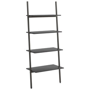 vidaXL Étagère inclinée à 4 niveaux Noir 64x34x150 5 cm