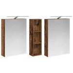vidaXL Ensemble de Meubles de Salle de Bain 3 Pièces 120 x 14 5 x 70 cm