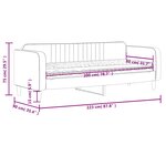 vidaXL Lit de jour avec matelas gris foncé 80x200 cm velours