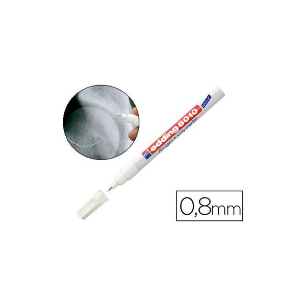 Marqueur Spécial Radiologie 8010 Blanc Pointe Fine 0 8 mm EDDING