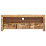 vidaXL Meuble TV 110x30x40 cm Bois de manguier brut