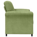 vidaXL Canapé 1 place Vert clair 88 x 83 x 95 cm Velours