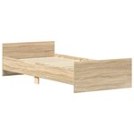 vidaXL Cadre de lit sans matelas chêne sonoma 90x190 cm
