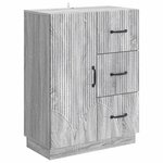 vidaXL Buffet Sonoma gris 66 x 34 5 x 87 cm Bois d'ingénierie