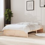 vidaXL Cadre de lit sans matelas bois massif 120x200 cm