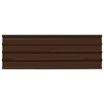 vidaXL Panneaux de toiture 12 Pièces Acier galvanisé Marron