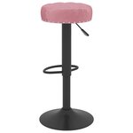vidaXL Tabourets de bar lot de 2 rose velours