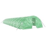 vidaXL Serre avec cadre en acier vert 100 m² 20x5x2 3 m