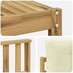 vidaXL Ensemble de canapés d'extérieur 8 pc Blanc et crème