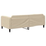 vidaXL Lit de repos crème 100x200 cm tissu