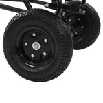 vidaXL Distributeur de sel remorqué PVC et acier 125 x 74 x 79 cm 45 L