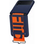 Coque silicone avec laniere z flip3 navy