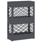 vidaXL Porte-parapluie avec stockage Anthracite 28 x 12 x 41 cm Acier