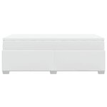 vidaXL Sommier à lattes de lit avec matelas Blanc 80x200 cm Similicuir