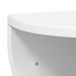 vidaXL Étagère Murale 2 Pièces Blanc 38 x 19 x 19 cm Bois d'ingénierie