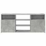 vidaXL Meuble TV avec lumières LED gris béton 120x30x50 cm