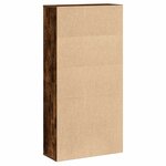 vidaXL Bibliothèque chêne fumé 60x24x120 cm bois d'ingénierie