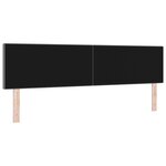 vidaXL Tête de lit LED Design simple Gris clair 90 cm Tissu en velours côtelé