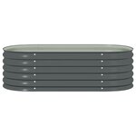 vidaXL Lit surélevé de jardin 160x80x44 cm Acier galvanisé Gris