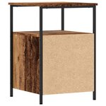 vidaXL Tables de chevet 2 Pièces vieux bois 34x35 5x50 cm bois ingénierie